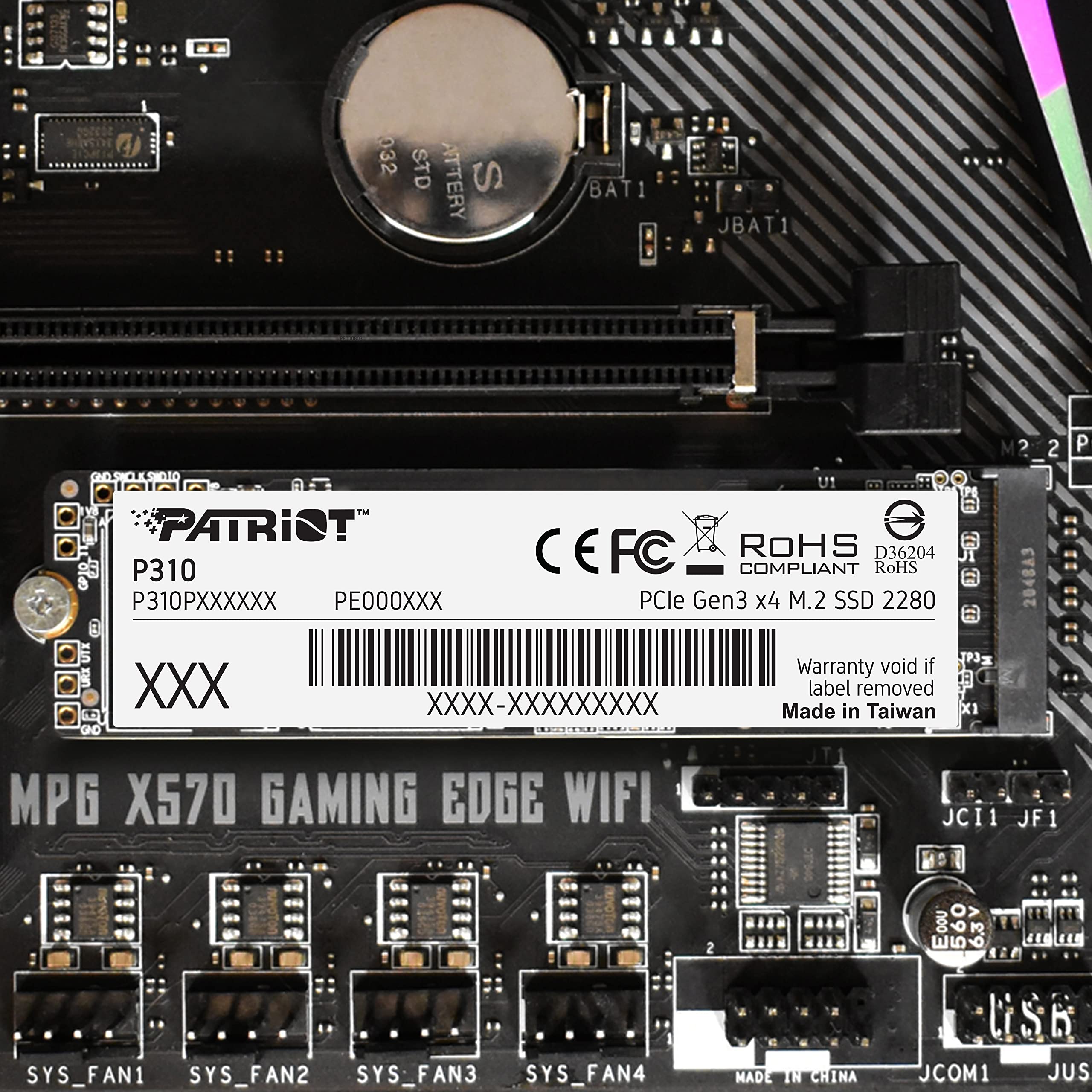 Foto 7 pulgar | Memoria Interna Ssd Patriot P310 De 240 Gb Nvme Pcie M.2 Gen3 X 4 - Venta Internacional.