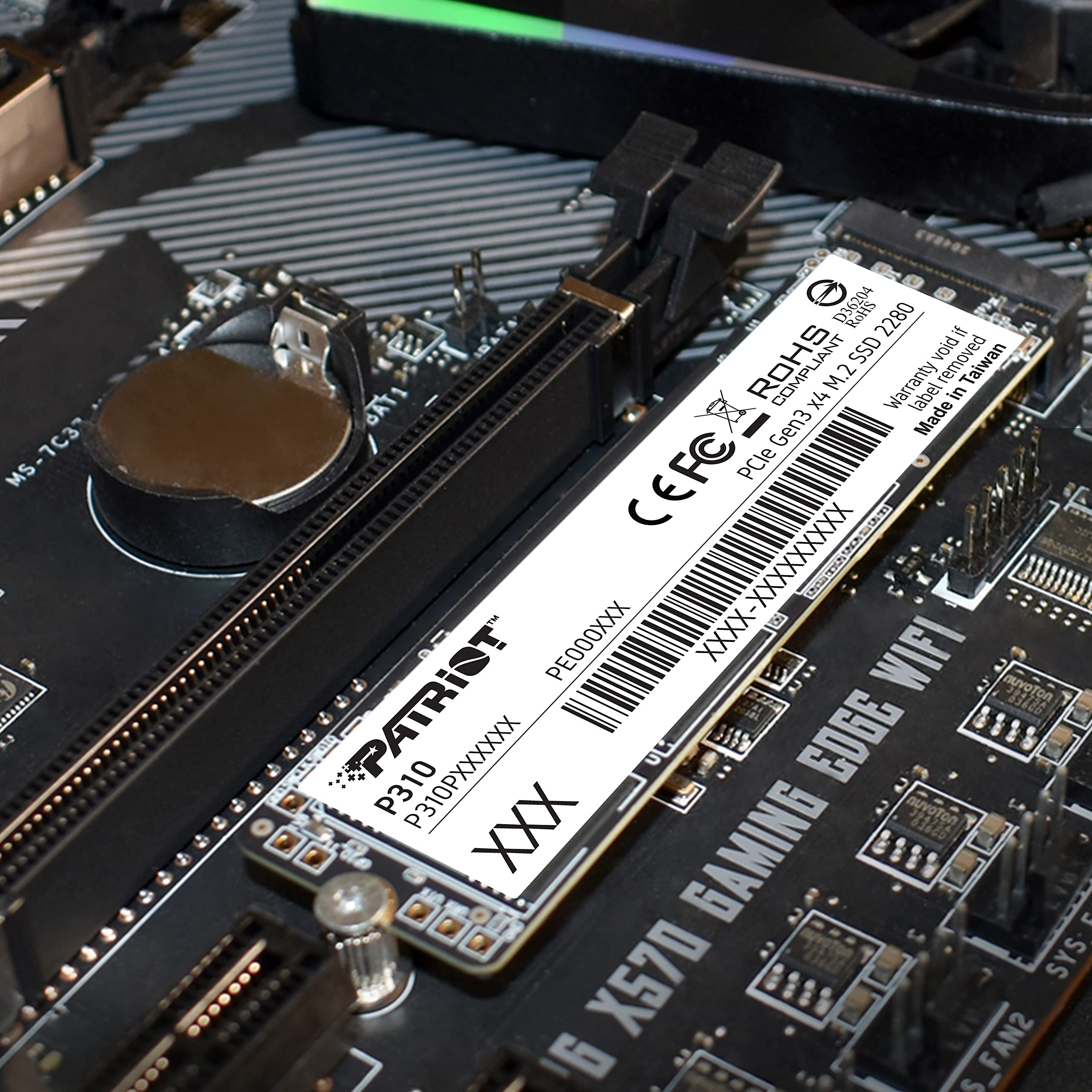 Foto 8 pulgar | Memoria Interna Ssd Patriot P310 De 240 Gb Nvme Pcie M.2 Gen3 X 4 - Venta Internacional.