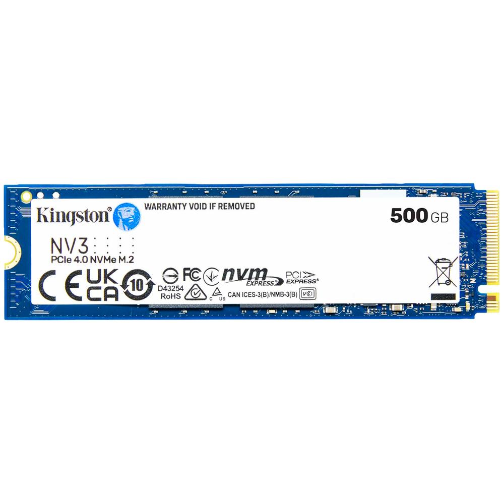 Foto 2 pulgar | Unidad De Estado Solido Ssd M.2 500gb Kingston Nvme Pcie 4.0 5000/3000 Mb/s Snv3s/500g
