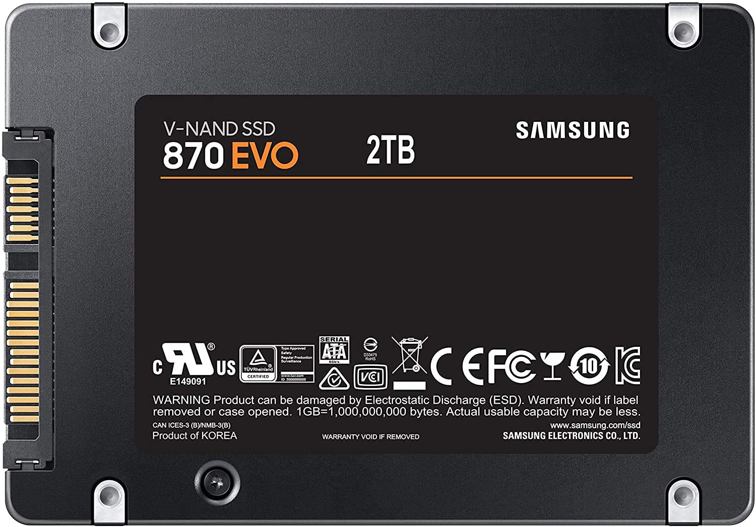Foto 7 pulgar | Ssd Interno Samsung Electronics 870 Evo De 2 Tb Sata Iii De 2,5 Pulgadas - Venta Internacional.