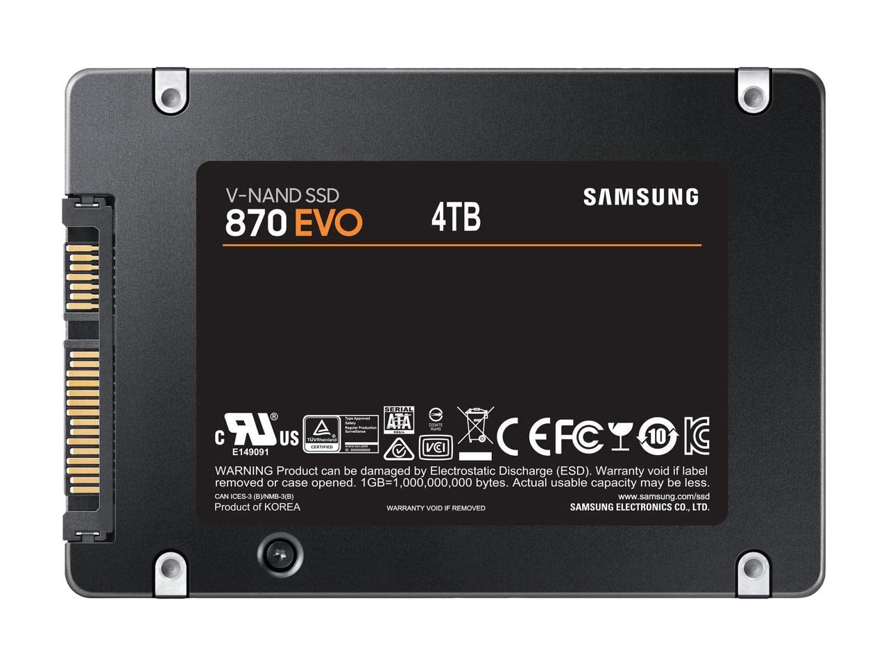 Foto 4 pulgar | Ssd Interno Samsung 870 Evo 4tb Sata Iii 2.5'' Negro - Venta Internacional.