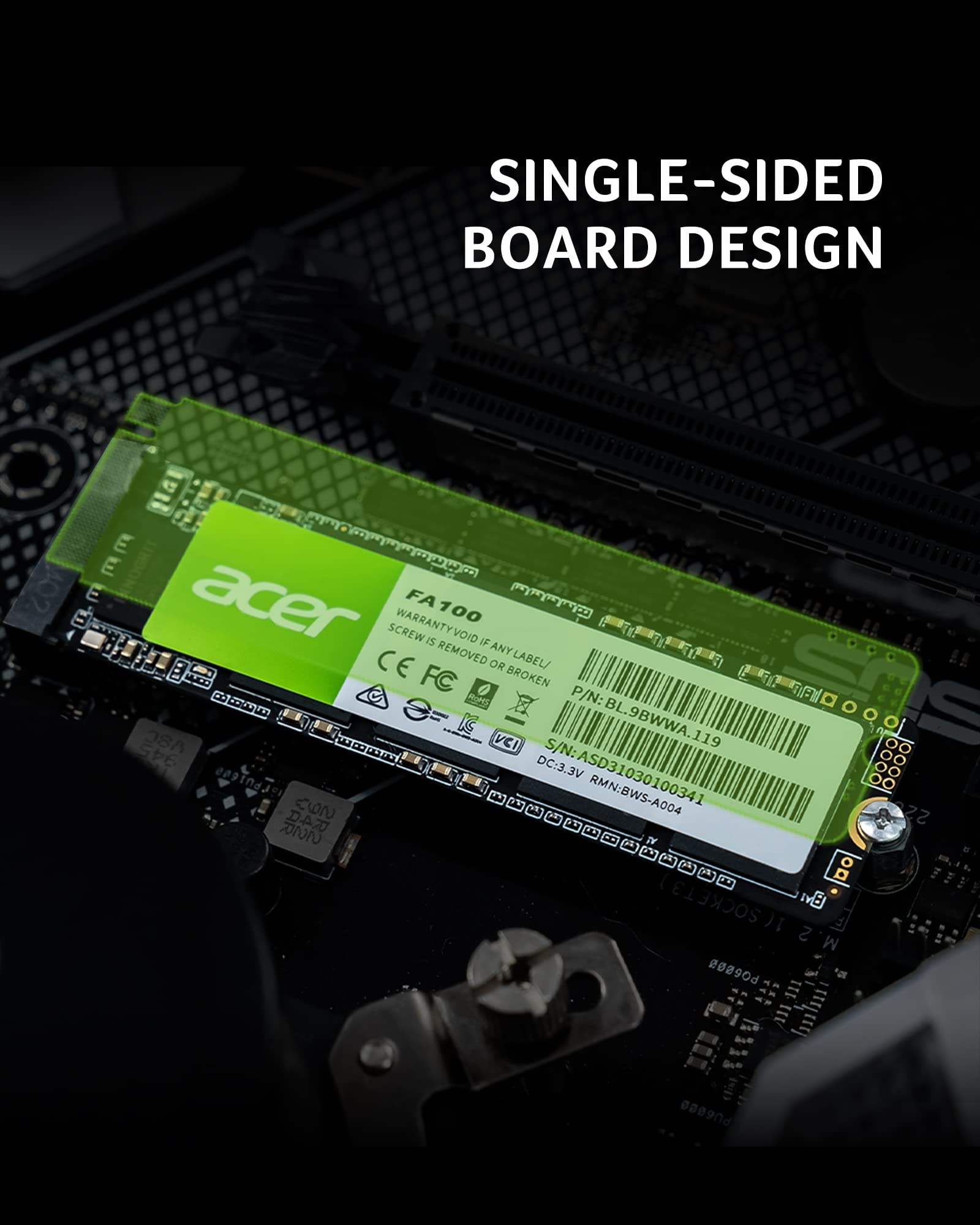 Foto 4 | Unidad De Estado Sólido Acer Fa100 2tb M.2 Ssd 2280 Nvme Gen3 X4 - Venta Internacional.