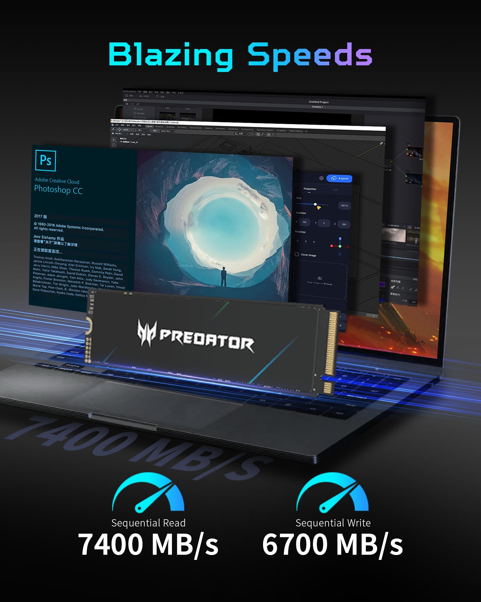 Foto 3 pulgar | Ssd Acer Predator Gm7000 512 Gb Nvme Pcie Gen4 × 4 M.2 2280 - Venta Internacional.