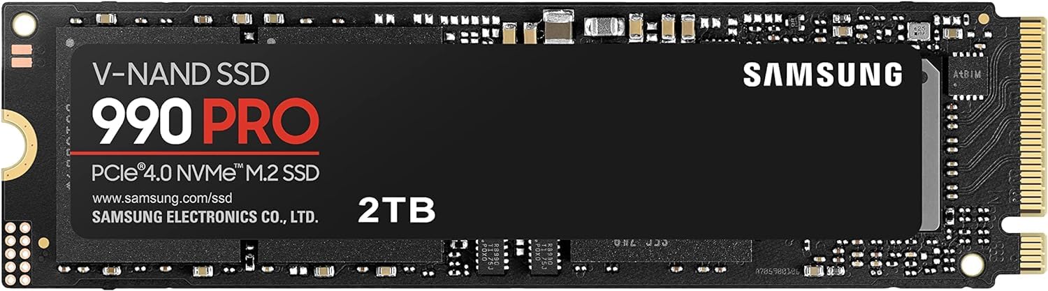 Ssd Samsung 990 Pro Nvme M.2 Pcie 4.0 De 2 Tb, 7450 Mb/s De Lectura - Venta Internacional.