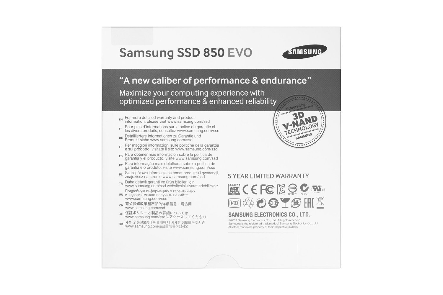 Foto 5 pulgar | Unidad De Estado Sólido Interna Sata Iii Samsung 850 Evo De 500 Gb Y 2,5 Pulgadas - Venta Internacional.