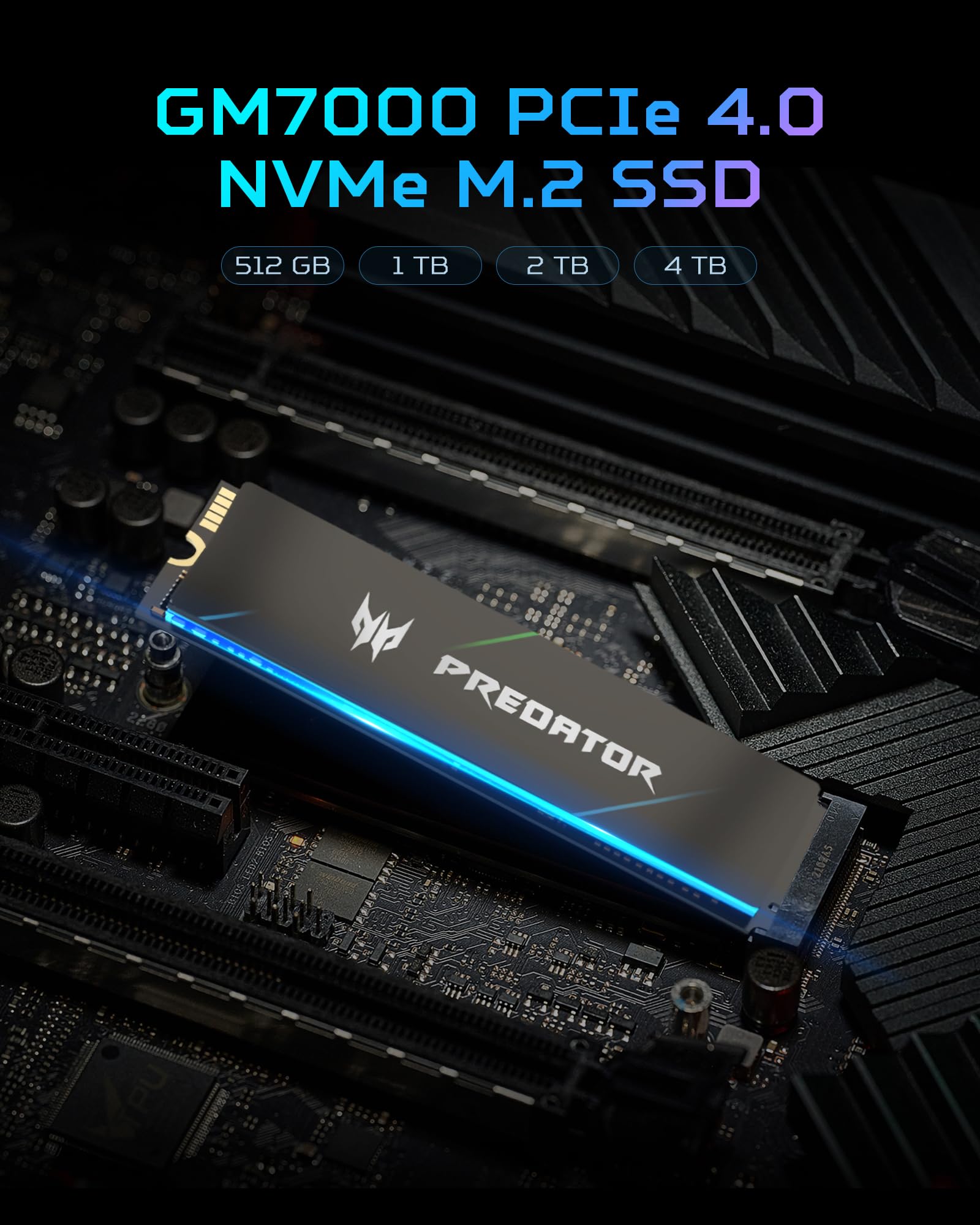 Foto 8 pulgar | Ssd Acer Predator M.2 Gm7000 Nvme 1.4 2280 Pcie Gen4 × 4 - Venta Internacional.