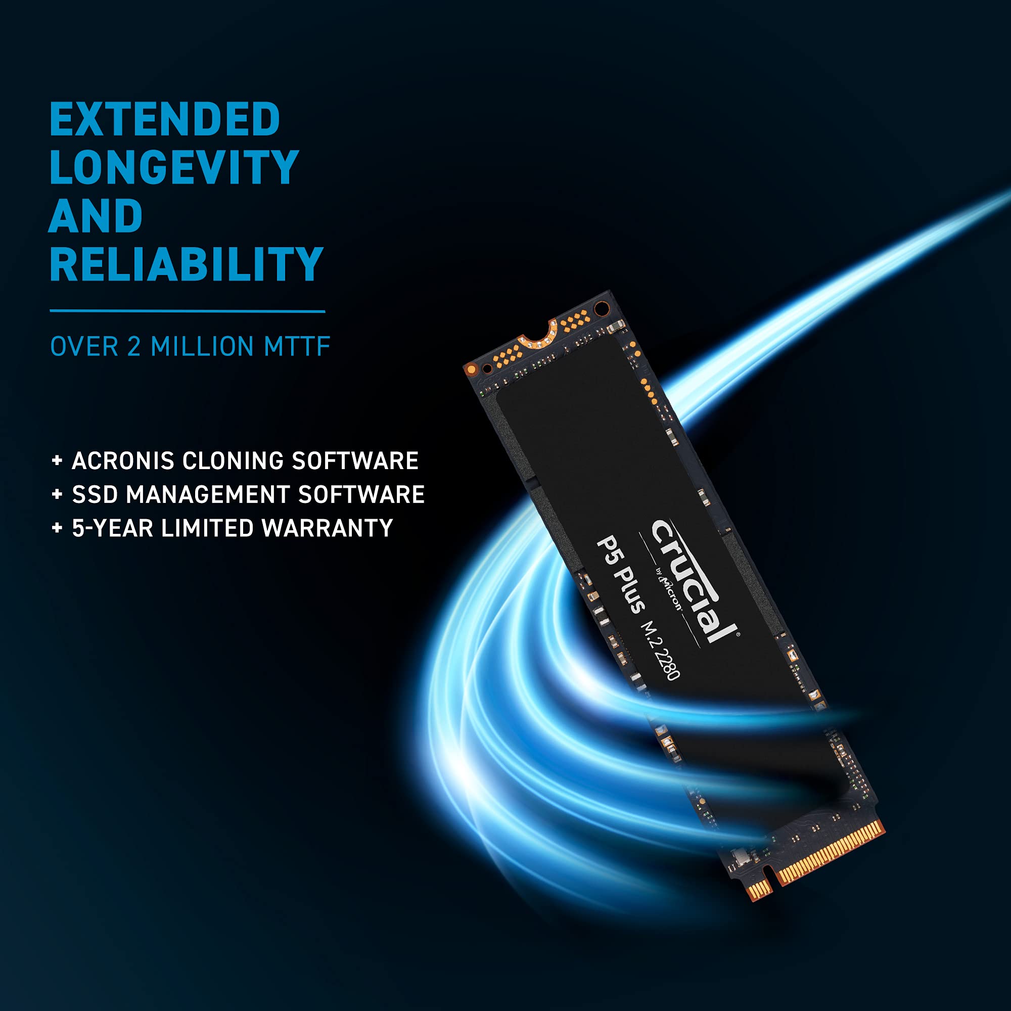 Foto 6 pulgar | Unidad De Estado Sólido Crucial P5 Plus De 2 Tb Pcie Gen4 3d Nand Nvme - Venta Internacional.