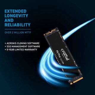 Foto 5 | Unidad De Estado Sólido Crucial P5 Plus De 2 Tb Pcie Gen4 3d Nand Nvme - Venta Internacional.