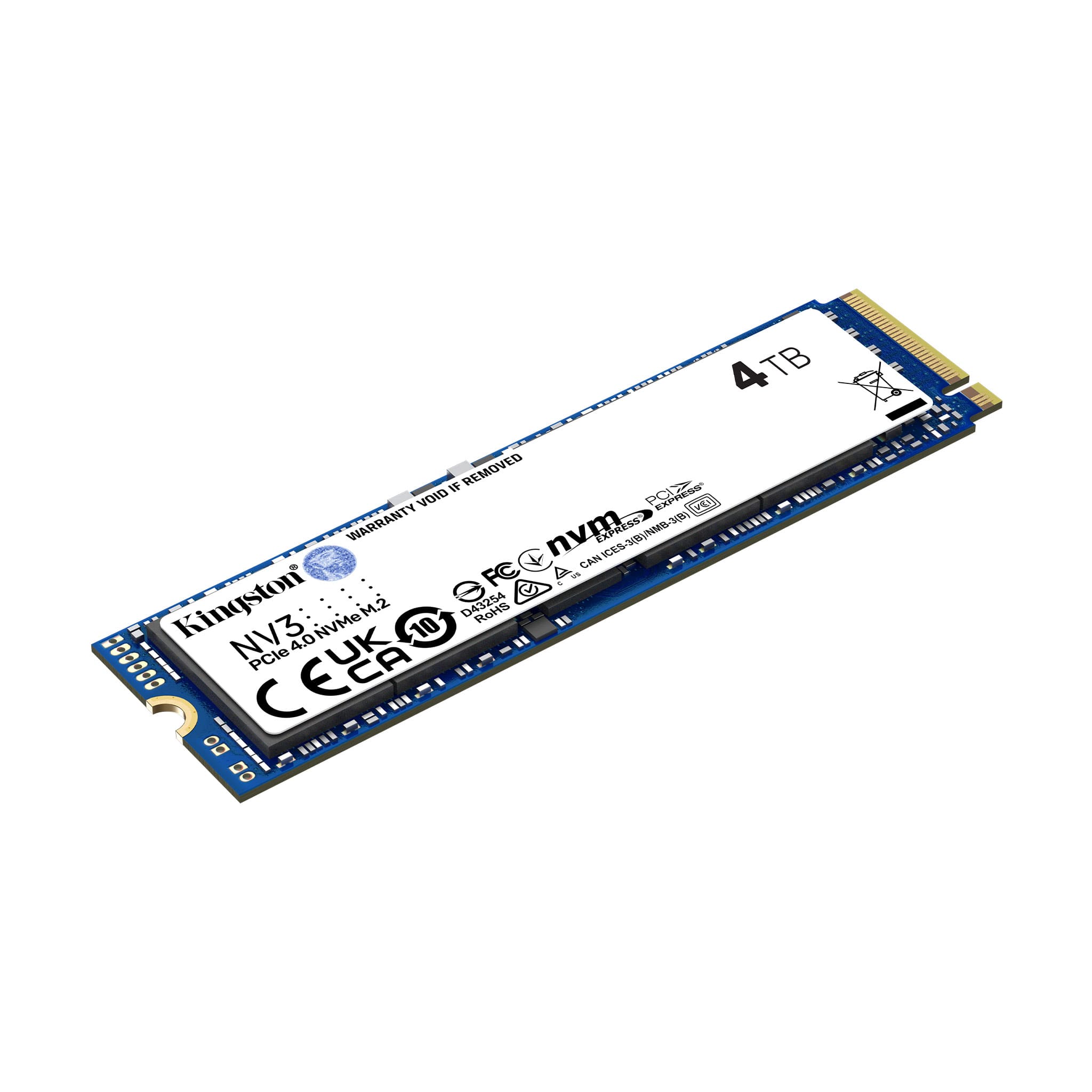 Foto 3 pulgar | Unidad De Estado Sólido Kingston Nv3 De 4 Tb, M2 2280, Nvme Pcie Gen 4x4, 6000/5000 Mb/s