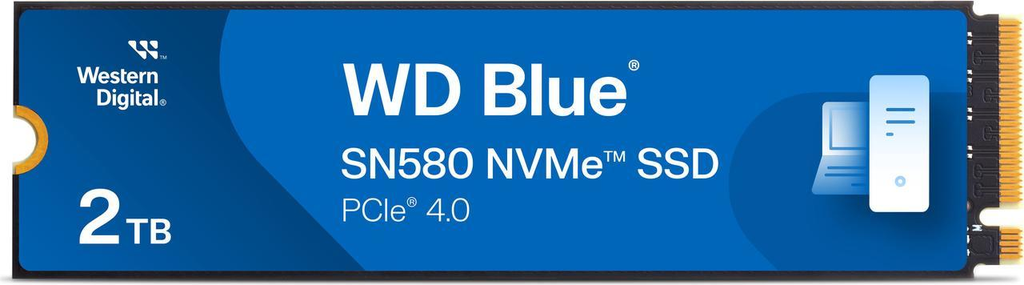 Foto 1 | Ssd Wd Blue Sn580 Nvme 2tb Pcie 4.0 M2 Wds200t3b0e
