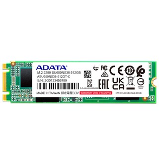 Foto 1 | Unidad De Estado Sólido Adata Su650 De 512gb, M.2 Sata Iii