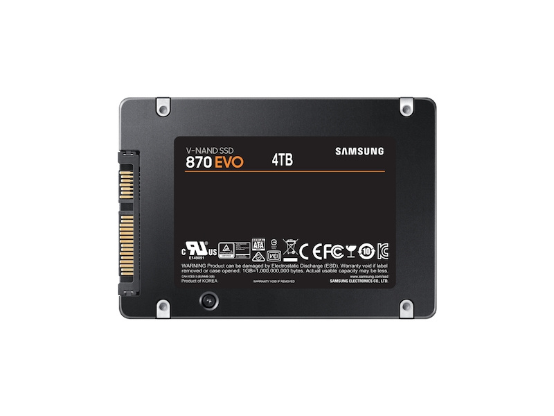 Foto 3 pulgar | Ssd Samsung 870 Evo 4tb Negro Sataiii 2.5 Mz-77e4t0e