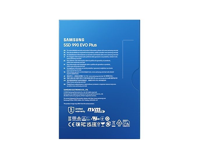 Foto 7 pulgar | Ssd Samsung 990 Evo Plus 1tb Negro M.2 Pcie 4.0/5.0 2280 Nvme Mz-v9s1t0b/am