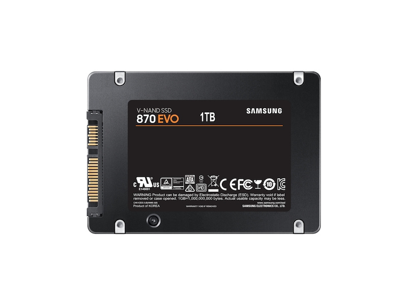 Foto 3 pulgar | Ssd Samsung 870 Evo 1tb Negro Sataiii 2.5 Mz-77e1t0e