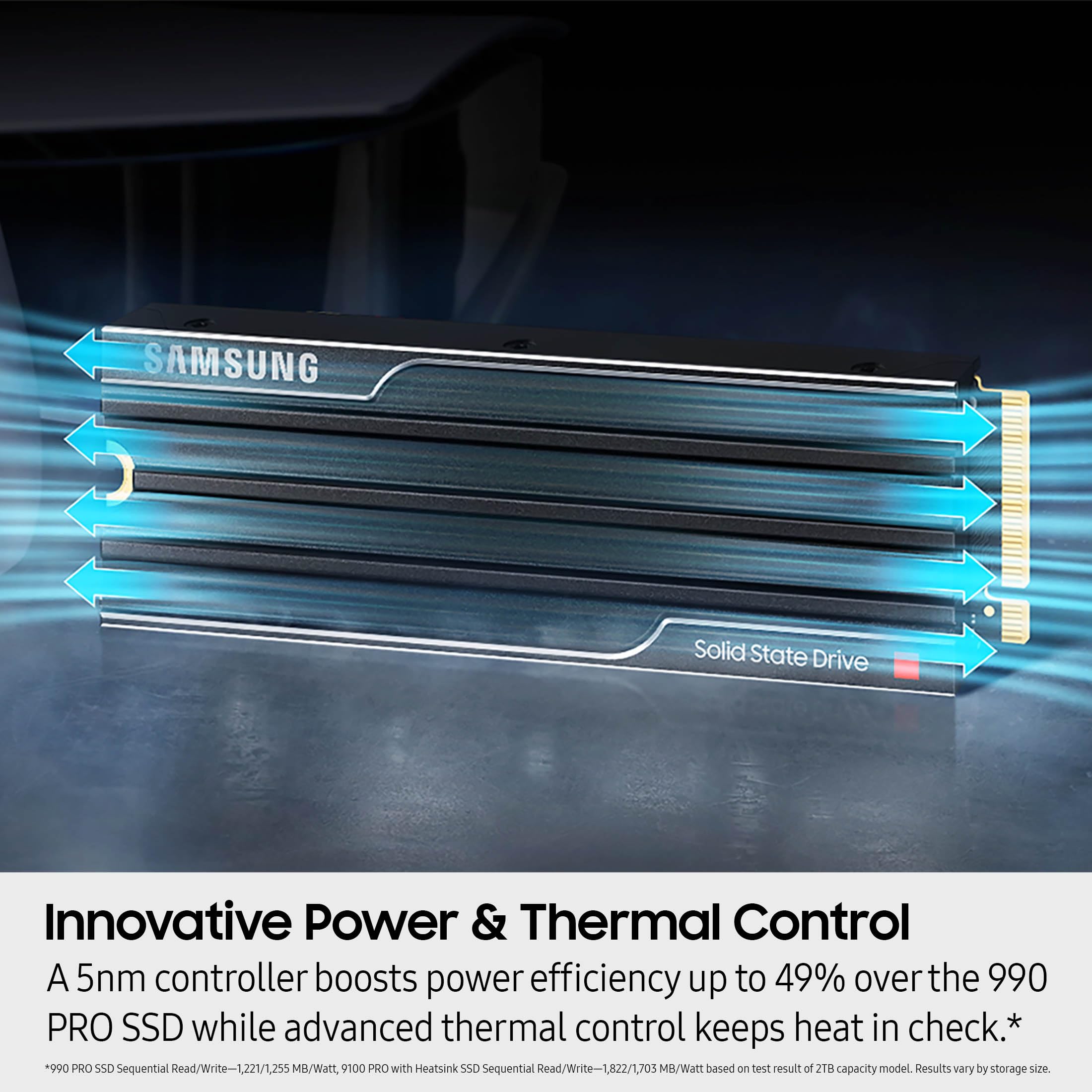 Foto 7 | Ssd Samsung 9100 Pro Con Disipador Térmico De 1 Tb Pcie 5.0x4 M.2 2280 - Venta Internacional.