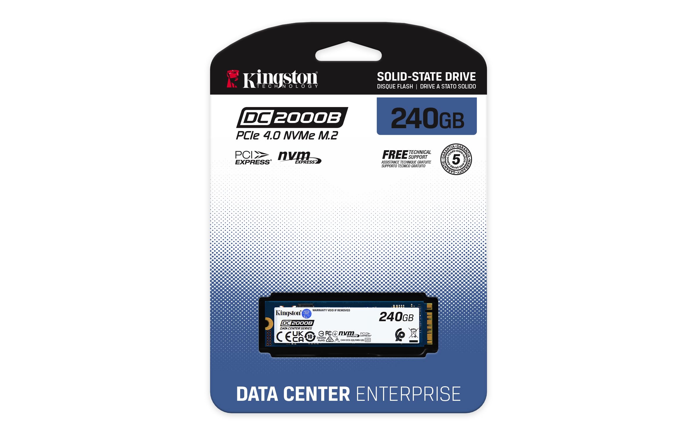 Foto 5 pulgar | Unidad De Estado Sólido Kingston Dc2000b 240gb M.2 2280 Nvme 4.0 - Venta Internacional.