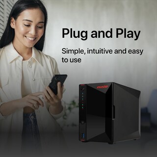 Foto 5 | Nas Asustor As5402t Intel Quad-core De 2 Bahías, 2 Ghz, 4 Gb Ddr4 - Venta Internacional.