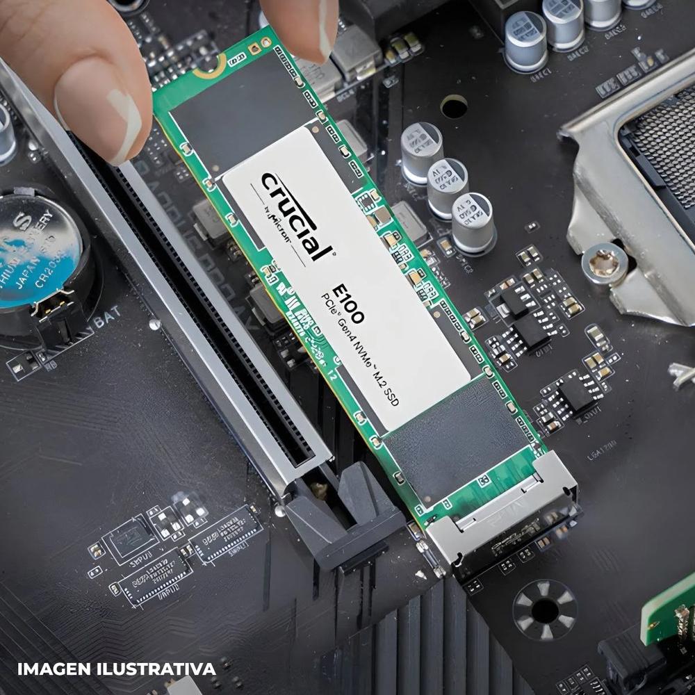 Foto 6 | Unidad De Estado Solido Ssd M.2 1tb Crucial E100 Nvme Pcie 4.0 4500/5000 Ct1000e100ssd8