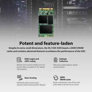 Foto 5 | Ssd Transcend Mts430s M.2 2242 Sata Iii De 256 Gb Para Portátil Y Pc - Venta Internacional.