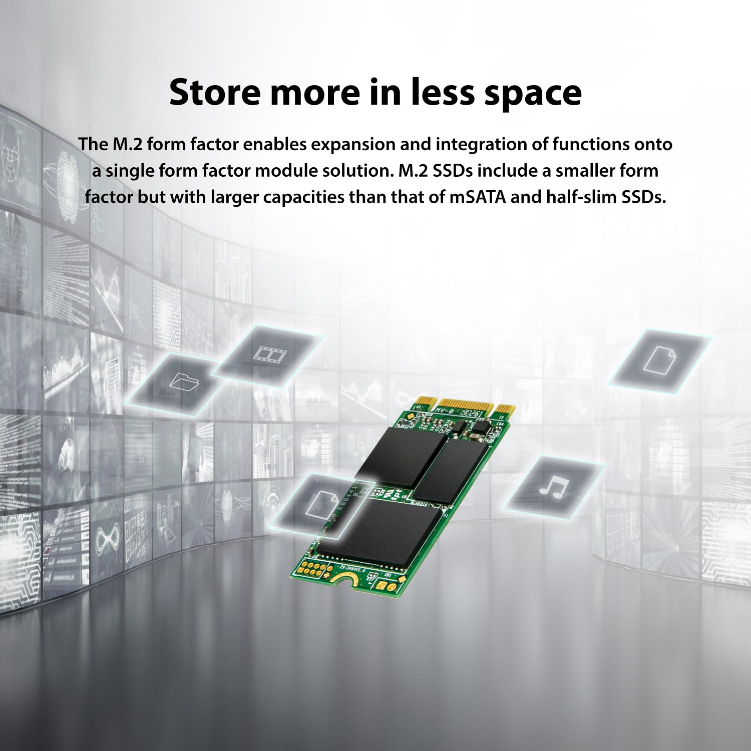 Foto 4 | Ssd Transcend Mts430s 128 Gb M.2 2242 Sata Iii Para Portátil Y Pc - Venta Internacional.
