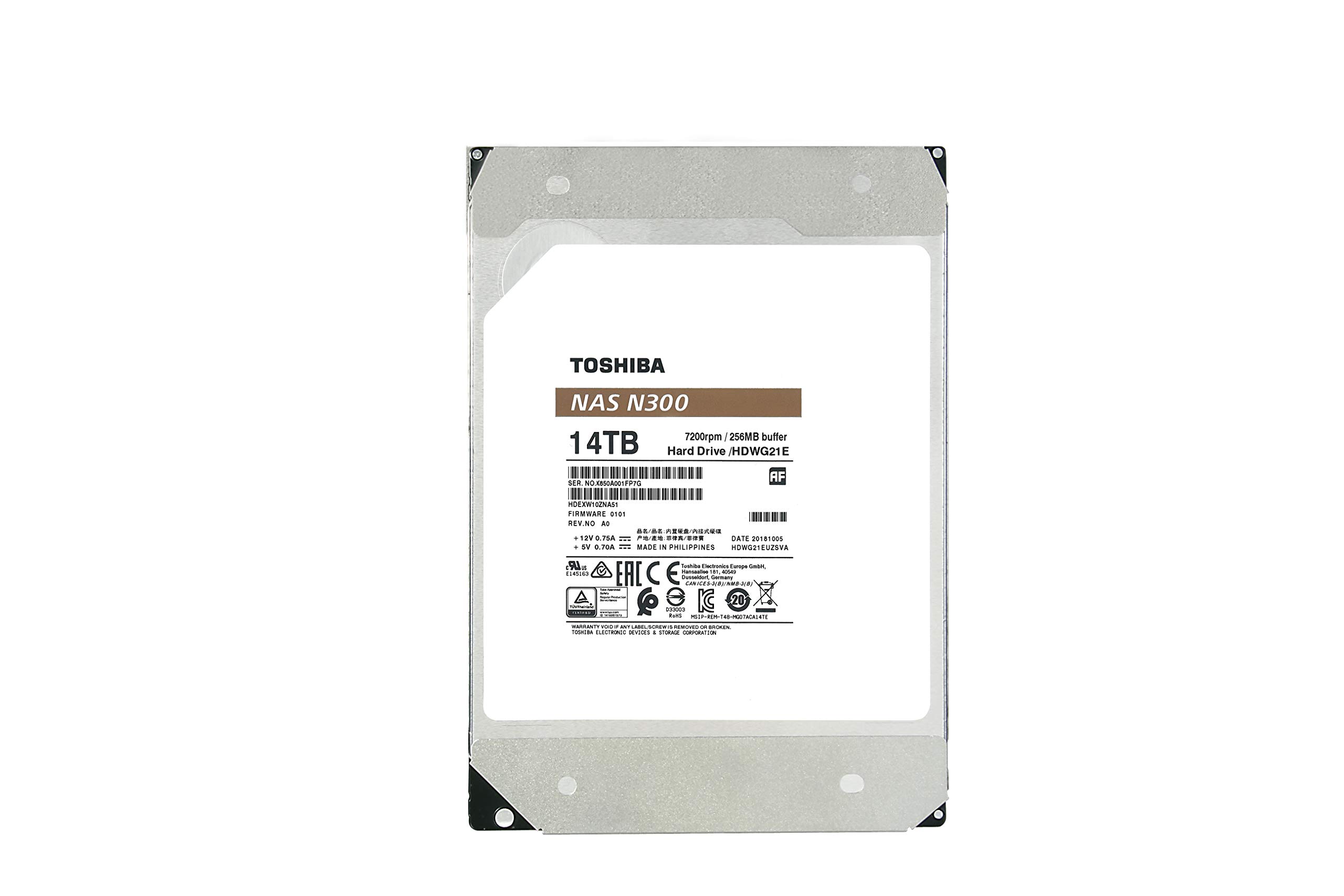 Foto 6 pulgar | Disco Duro Toshiba N300 Nas De 14 Tb, 3,5'', Sata, 6 Gb/s, 7200 Rpm - Venta Internacional.