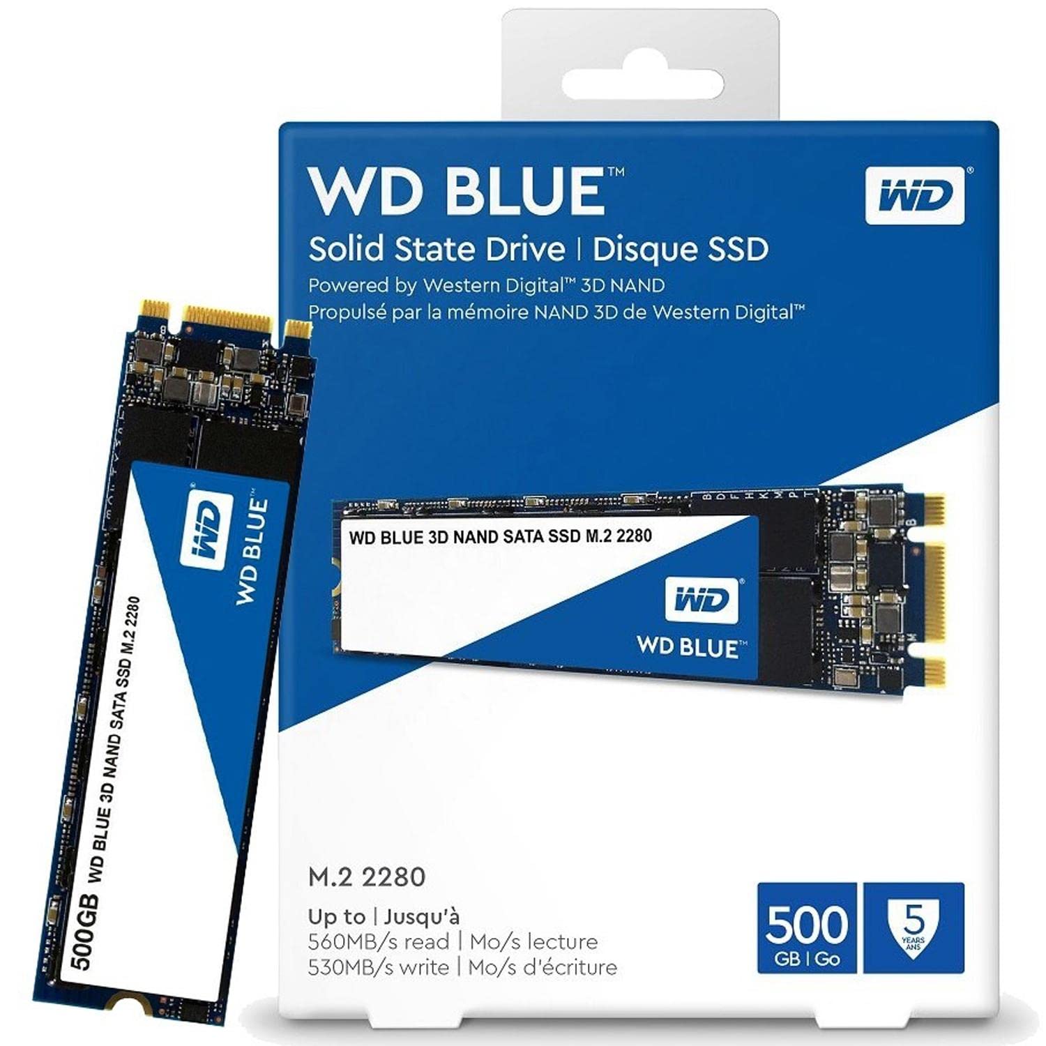 Foto 7 pulgar | Ssd Western Digital Wd Blue 3d Nand De 500 Gb M.2 2280 Sata Iii - Venta Internacional.