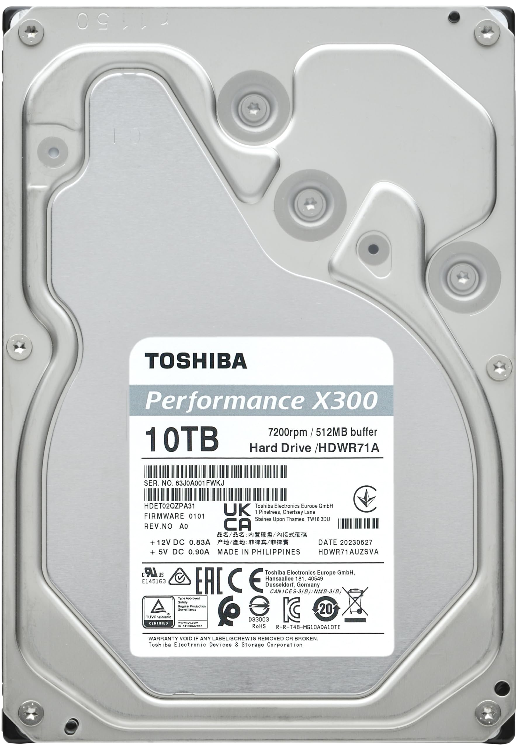 Foto 5 | Disco Duro Interno Toshiba X300 10tb Performance & Gaming - Venta Internacional.