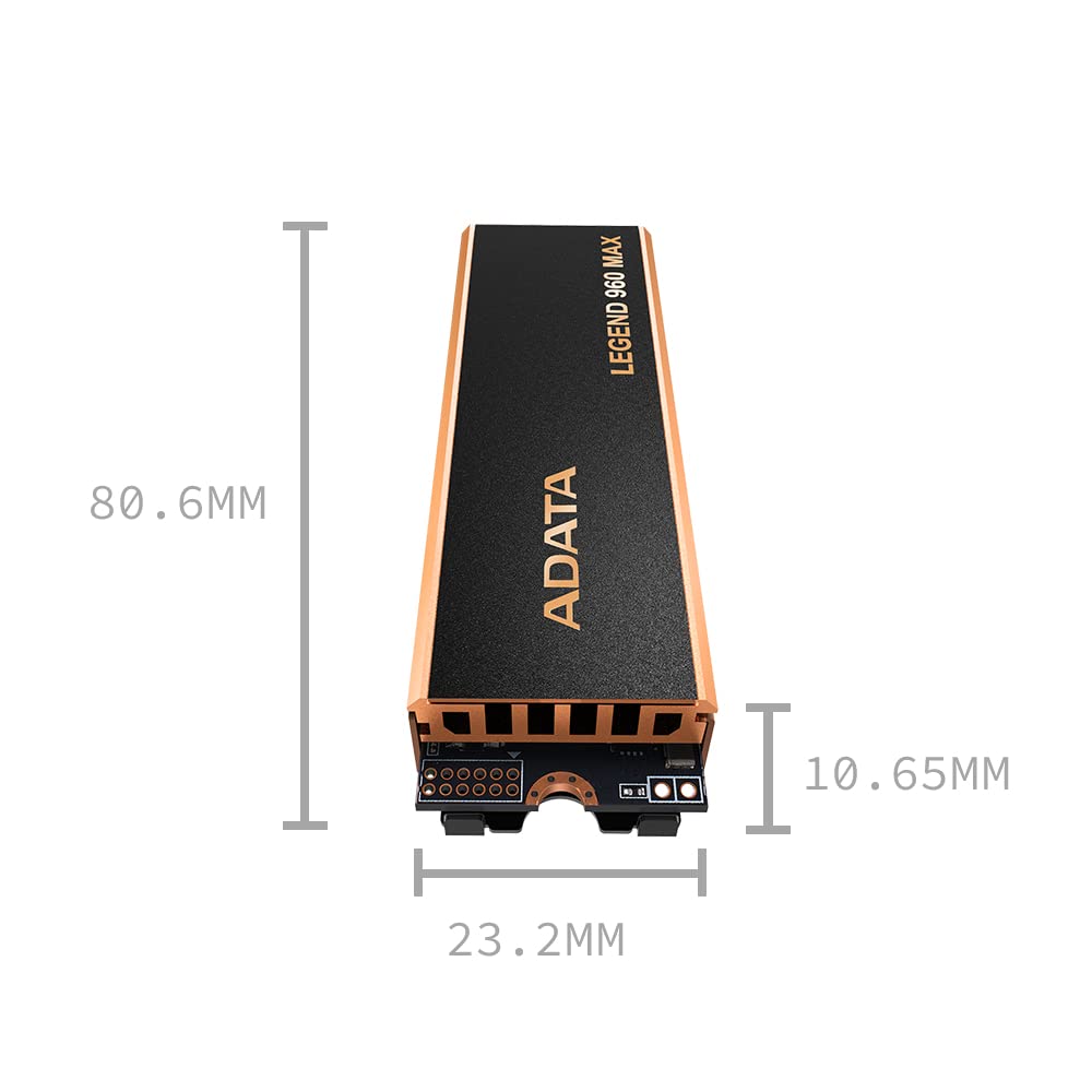 Foto 3 pulgar | Ssd Adata Legend 960 Max Pcie Gen4x4 Nvme M.2 De 2 Tb Con Disipador De Calor - Venta Internacional.