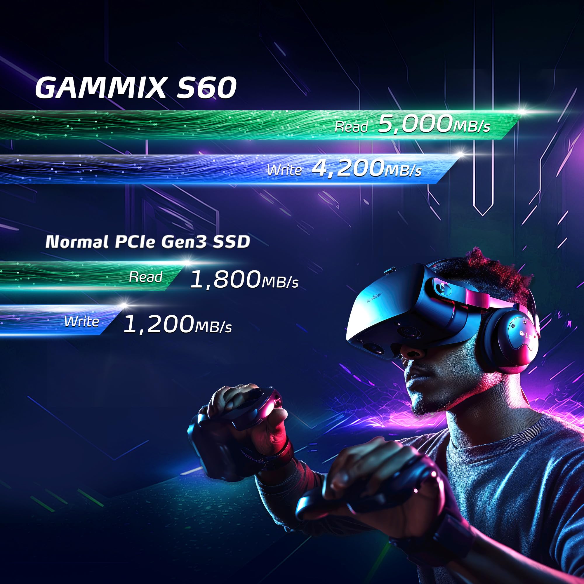 Foto 3 | Unidad De Estado Sólido Xpg Gammix S60 Blade Pcie Gen4 X4 M.2 2tb - Venta Internacional.