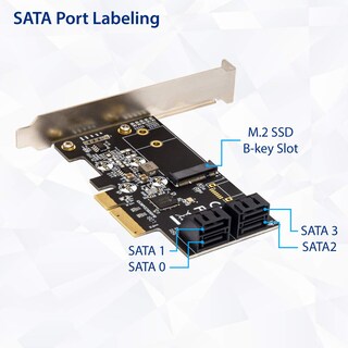 Foto 6 | Tarjeta Controladora Io Crest Si-pex40138 4 Puertos Sata Iii 6gb/s - Venta Internacional.