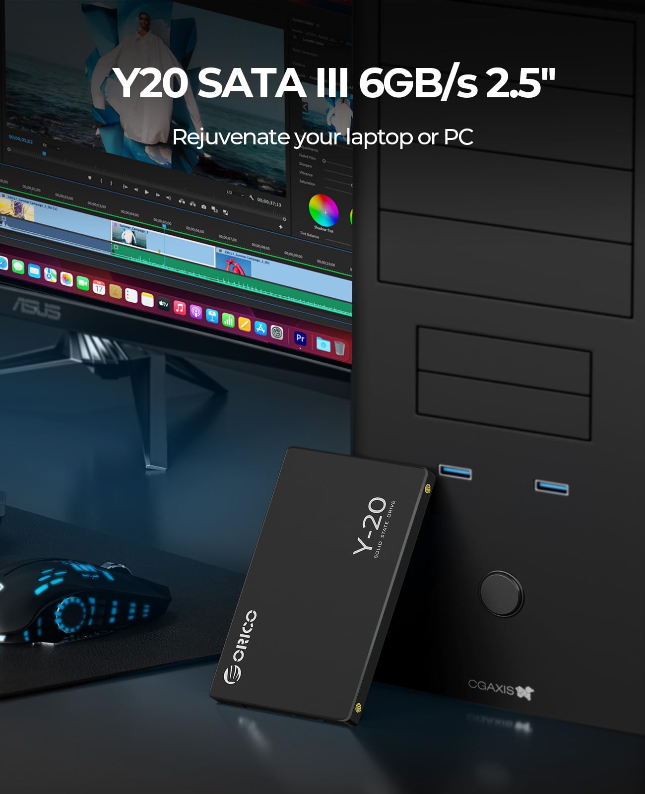 Foto 5 pulgar | Unidad Interna De Estado Sólido Ssd Orico 128gb Sata 2.5'' Y20 - Venta Internacional.