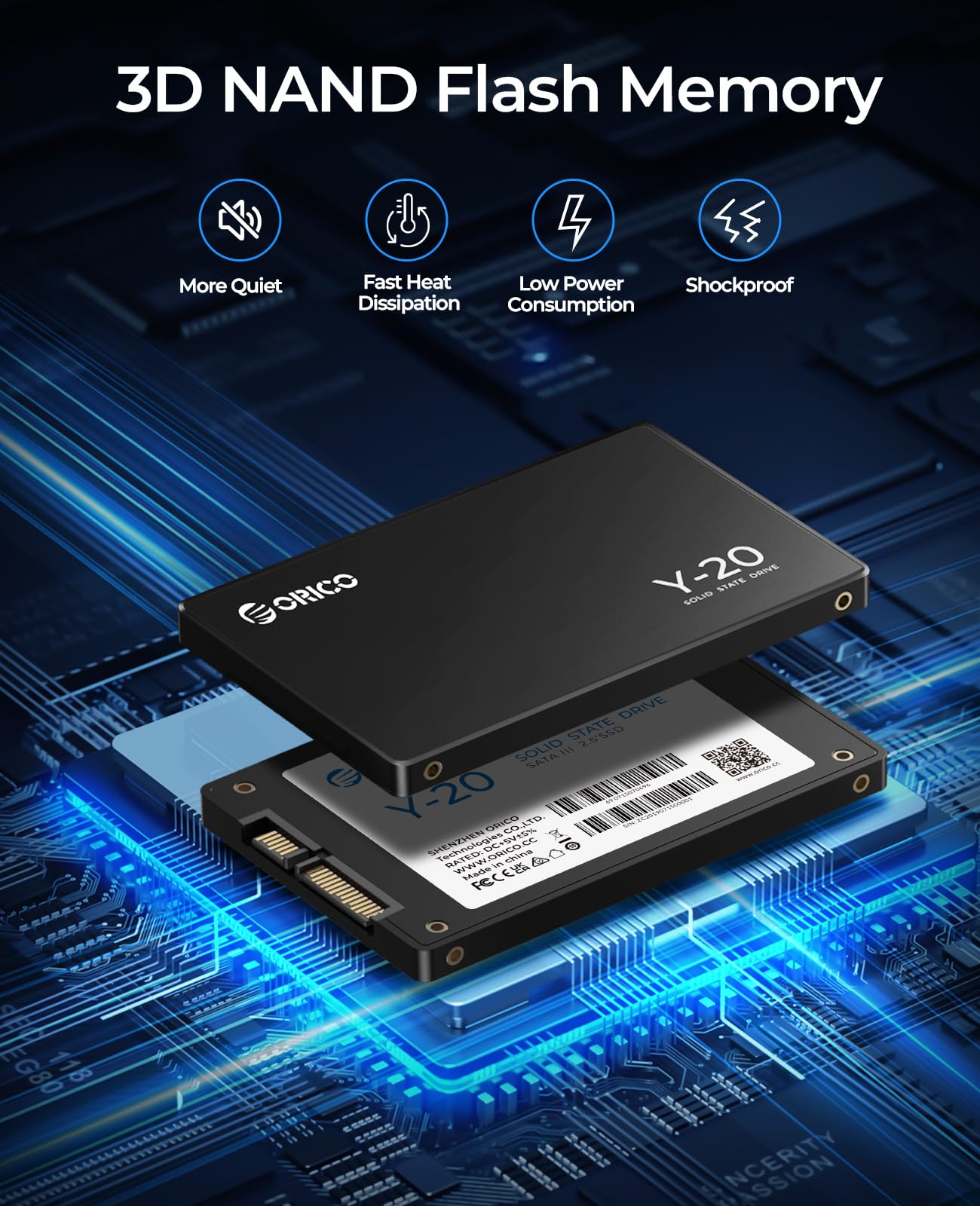 Foto 6 pulgar | Unidad Interna De Estado Sólido Ssd Orico 128gb Sata 2.5'' Y20 - Venta Internacional.