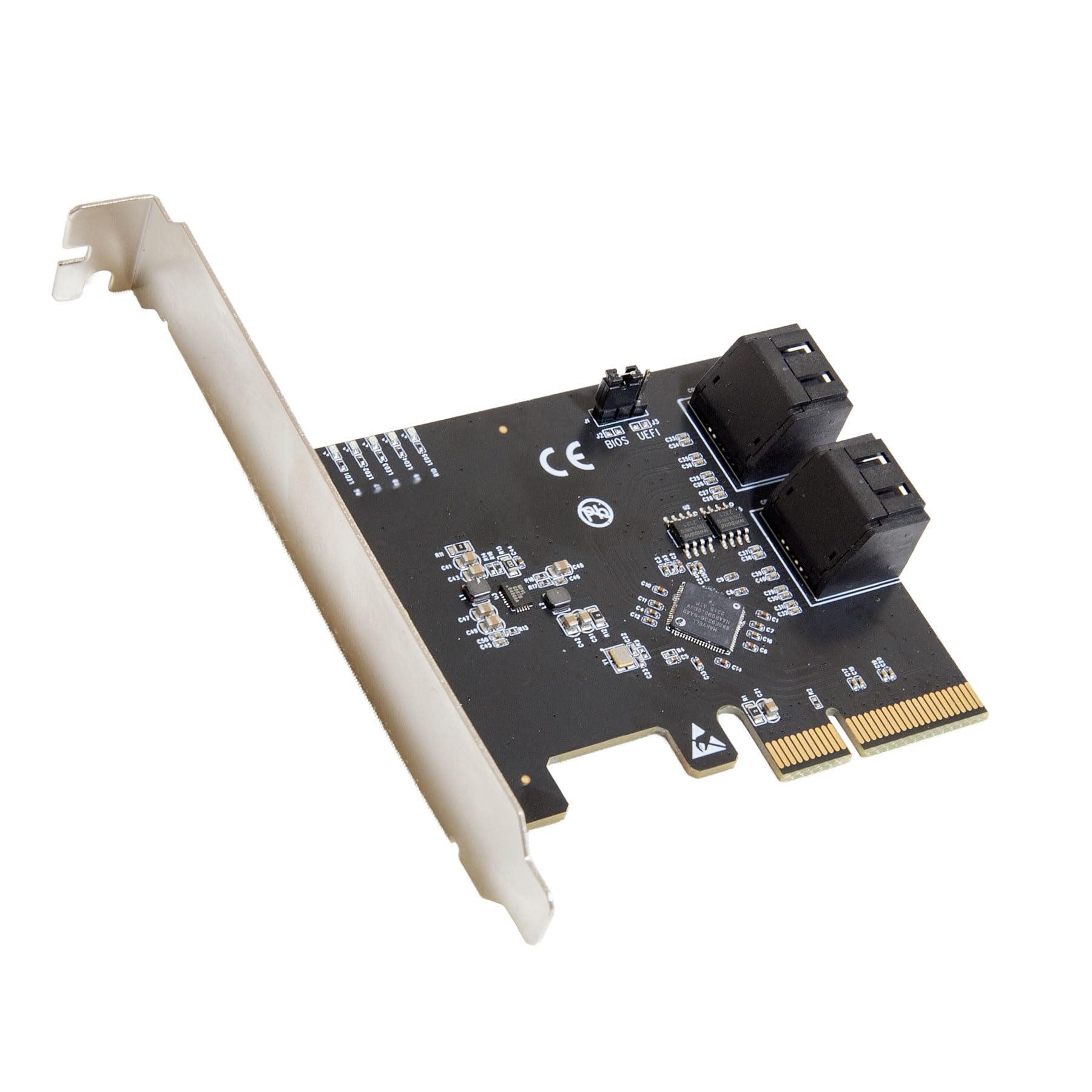 Tarjeta De Expansión Raid Io Crest De 4 Puertos Sata Iii A Pci-e X2 - Venta Internacional.