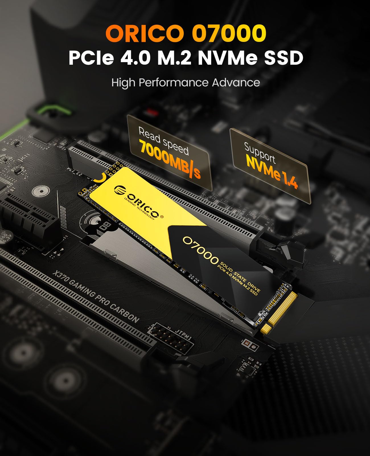 Foto 4 pulgar | Ssd Orico O7000 Nvme Pcie 4.0 De 1 Tb A 7000 Mb/s Para Macos Windows - Venta Internacional.