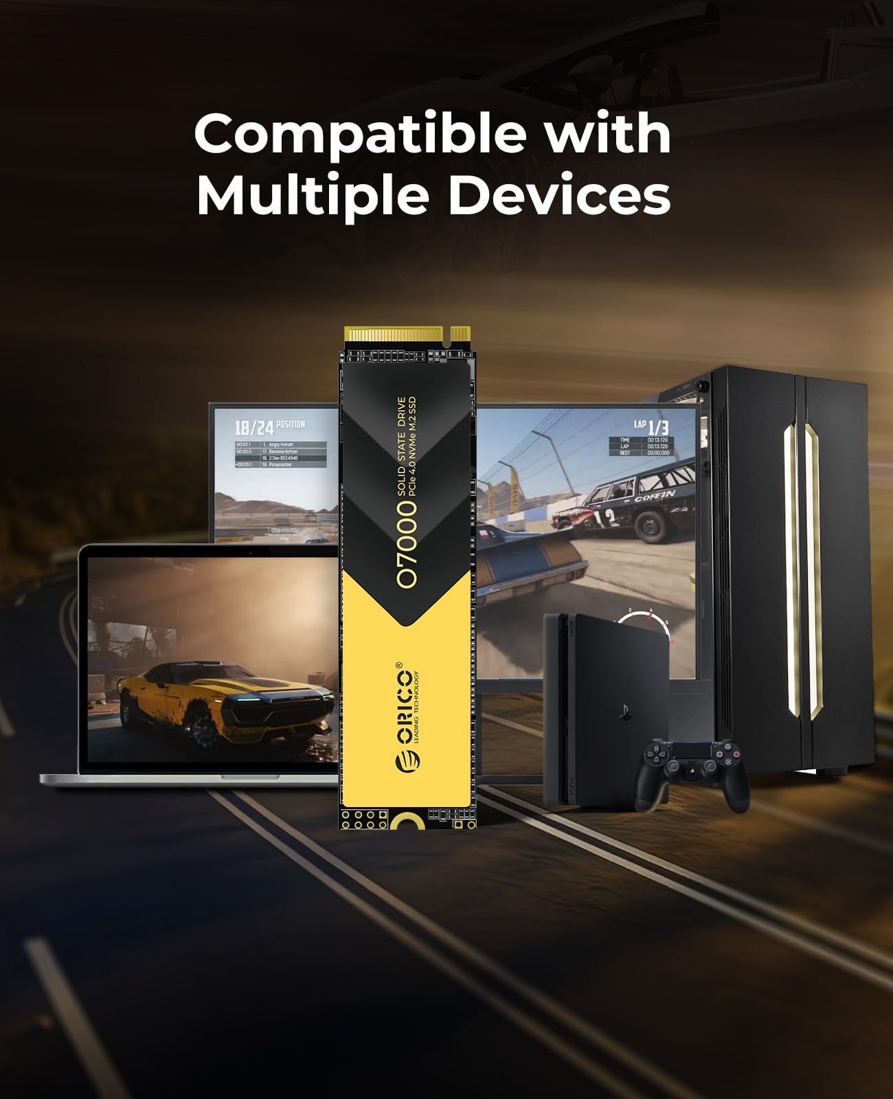 Foto 7 pulgar | Ssd Orico O7000 Nvme Pcie 4.0 De 1 Tb A 7000 Mb/s Para Macos Windows - Venta Internacional.