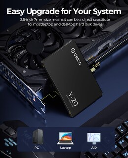 Foto 3 | Unidad De Estado Sólido Orico Y20 2tb Sata Ssd 2.5'' Para Escritorio - Venta Internacional.