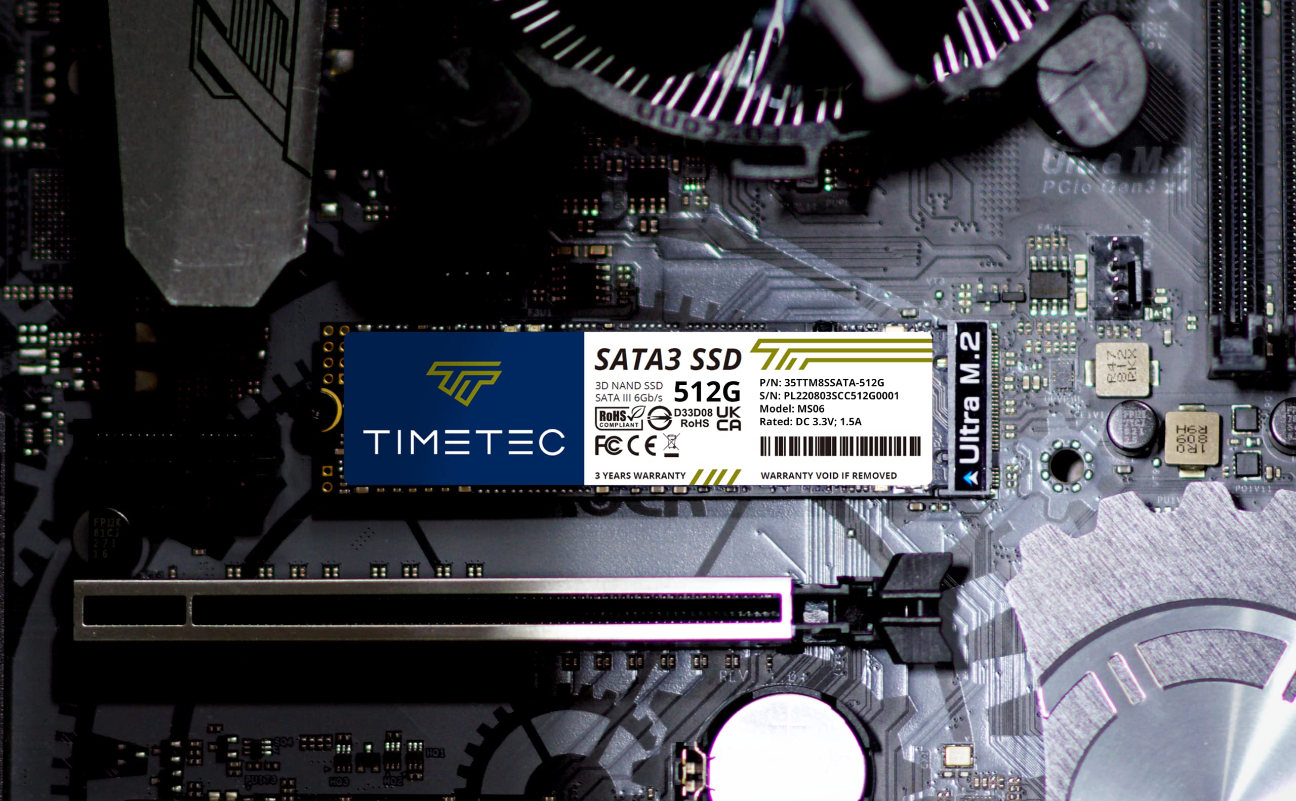 Foto 7 pulgar | Ssd Timetec 3d Nand Sata Iii M.2 2280 Ngff De 512 Gb Para Ordenador - Venta Internacional.