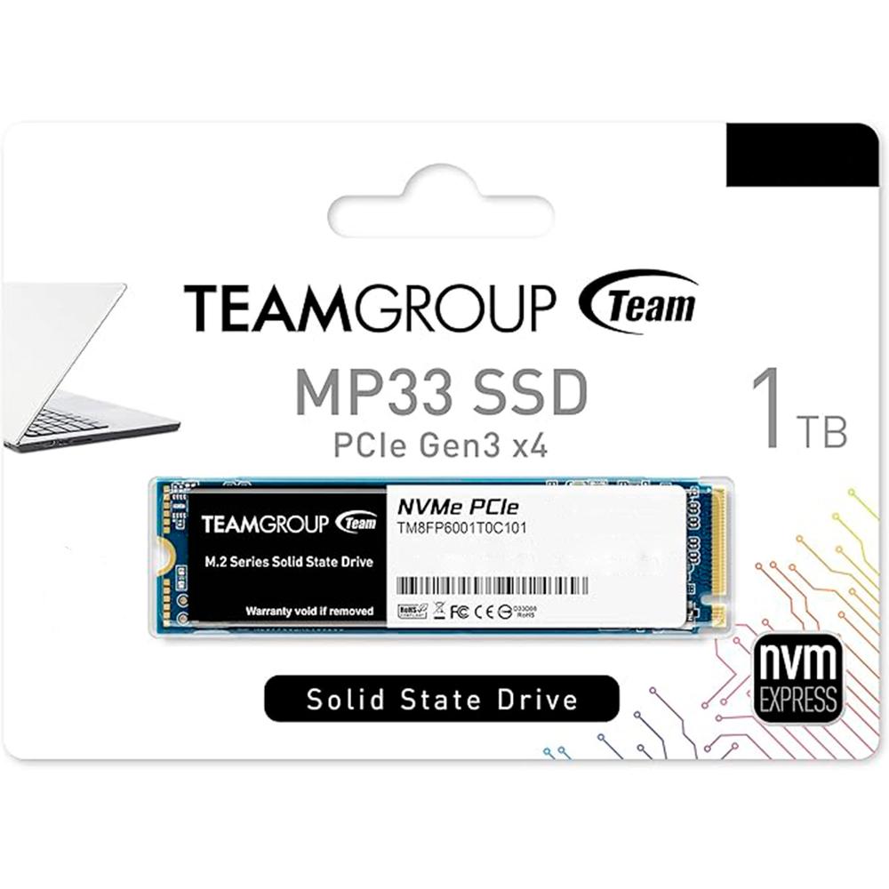Foto 6 | Unidad De Estado Solido Ssd M.2 1tb Teamgroup Mp33 Nvme Pcie Gen3x4 1800/1500 Mb/s Tm8fp6001t0c101