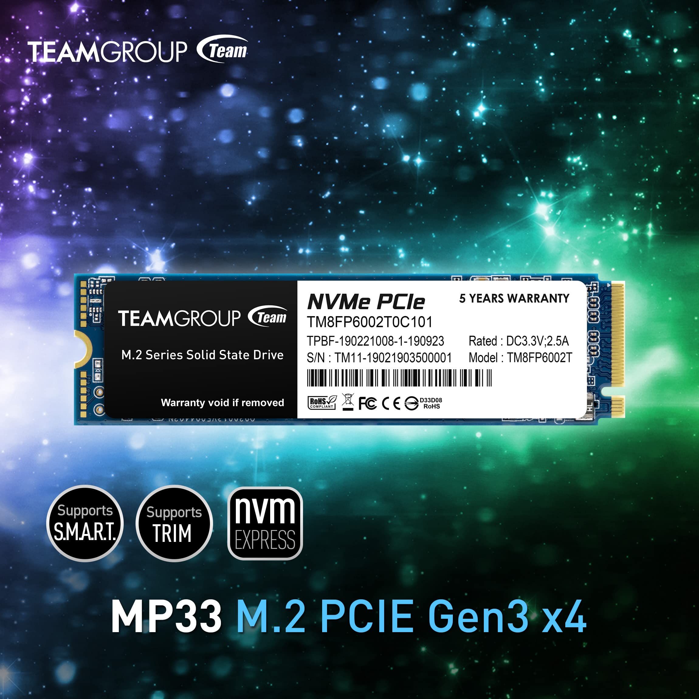 Foto 4 | Ssd Interno Teamgroup Mp33 512 Gb Nvme Pcie Gen3x4 M.2 2280 - Venta Internacional.