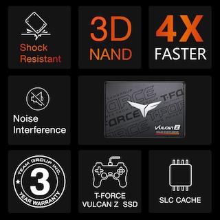 Foto 6 | Unidad De Estado Sólido Teamgroup T-force Vulcan Z 512gb Sata Iii - Venta Internacional.