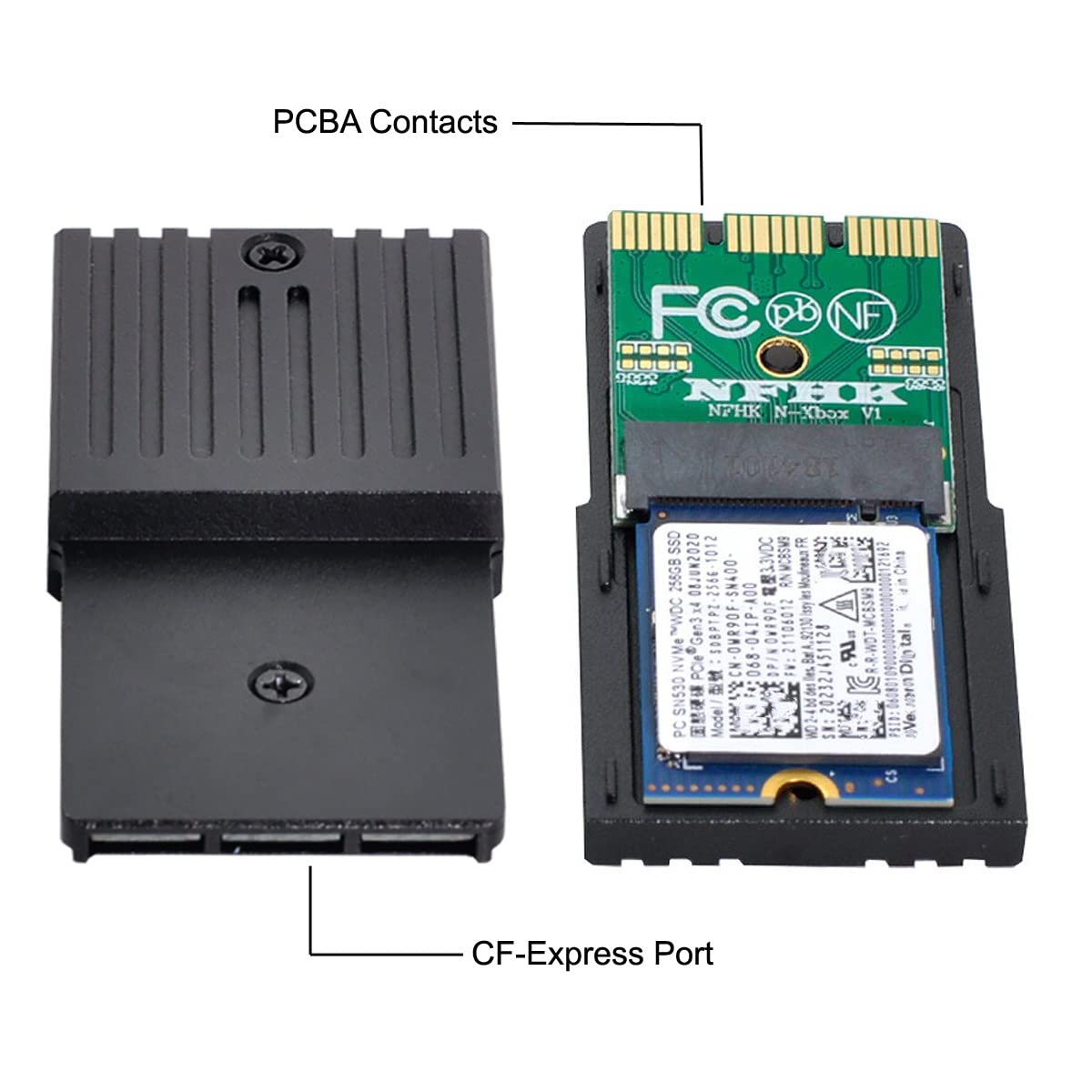 Foto 3 | Adaptador Cablecc M.2 Nvme 2230 M-key Ssd A Cf-express Type-b - Venta Internacional.