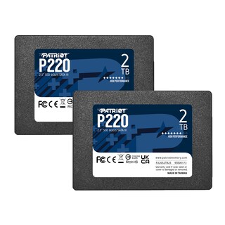 Foto 1 | Unidad Interna De Estado Sólido Ssd Patriot P220 De 2 Tb X 2 Sata 3 De 2,5 Pulgadas - Venta Internacional.