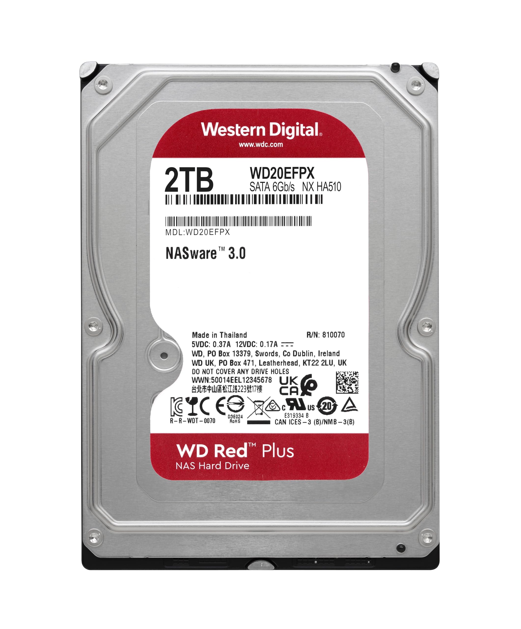 Foto 3 pulgar | Disco Duro Western Digital Wd Red Plus De 2 Tb, 3,5'', Sata, 6 Gb/s - Venta Internacional.