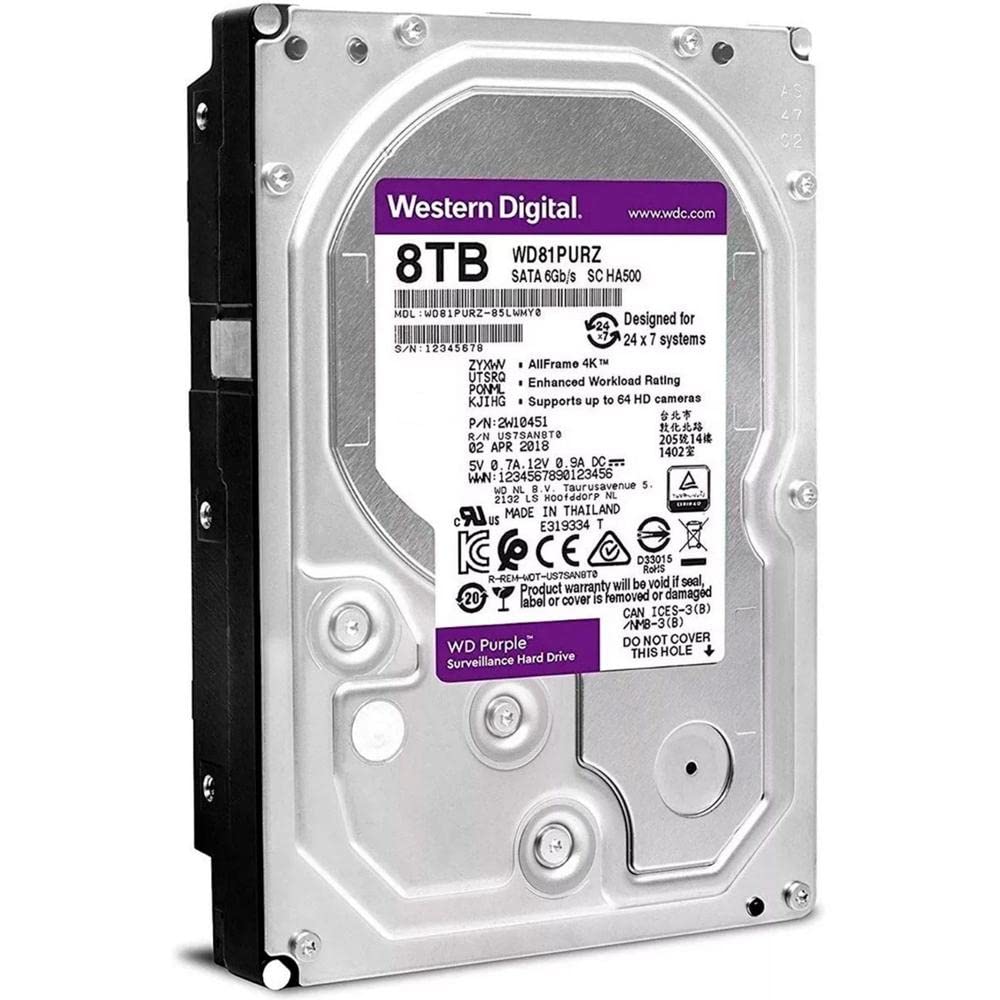 Foto 4 pulgar | Disco Duro Western Digital Wd Purple 8 Tb Sata 6 Gb/s 3.5 - Venta Internacional.