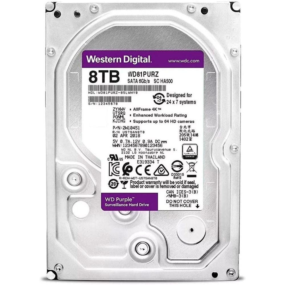 Foto 6 pulgar | Disco Duro Western Digital Wd Purple 8 Tb Sata 6 Gb/s 3.5 - Venta Internacional.