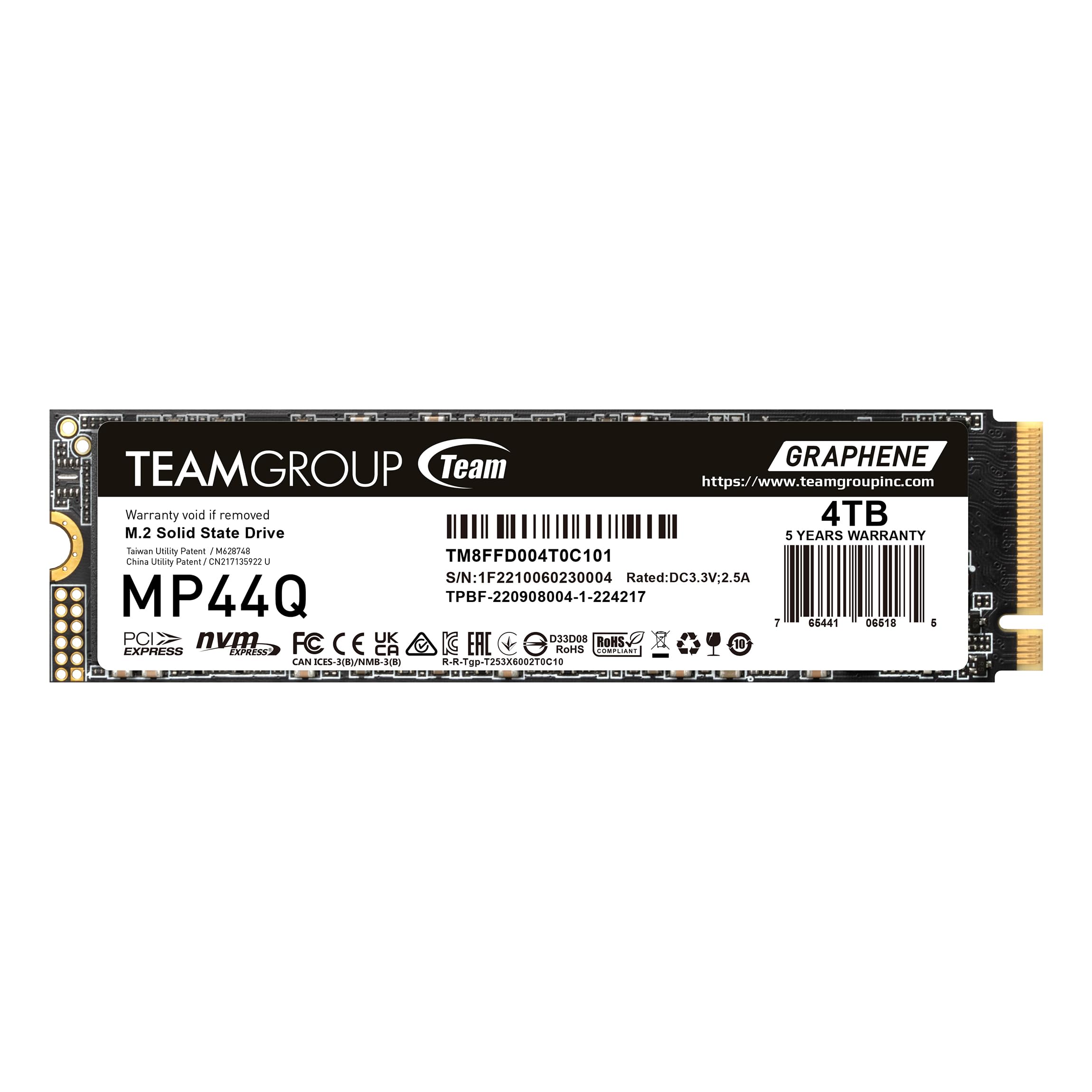 Foto 2 pulgar | Ssd Teamgroup Mp44q, Caché Slc De 4 Tb, Generación 4x4, M.2 2280, Pcie 4.0 - Venta Internacional.