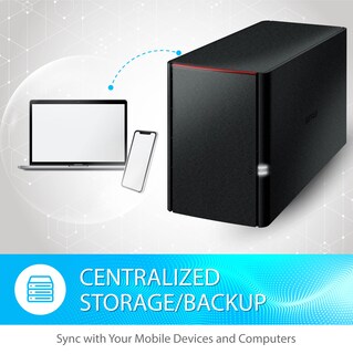 Foto 3 | Almacenamiento Conectado A La Red (nas) Buffalo Linkstation 220 De 4 Tb - Venta Internacional.