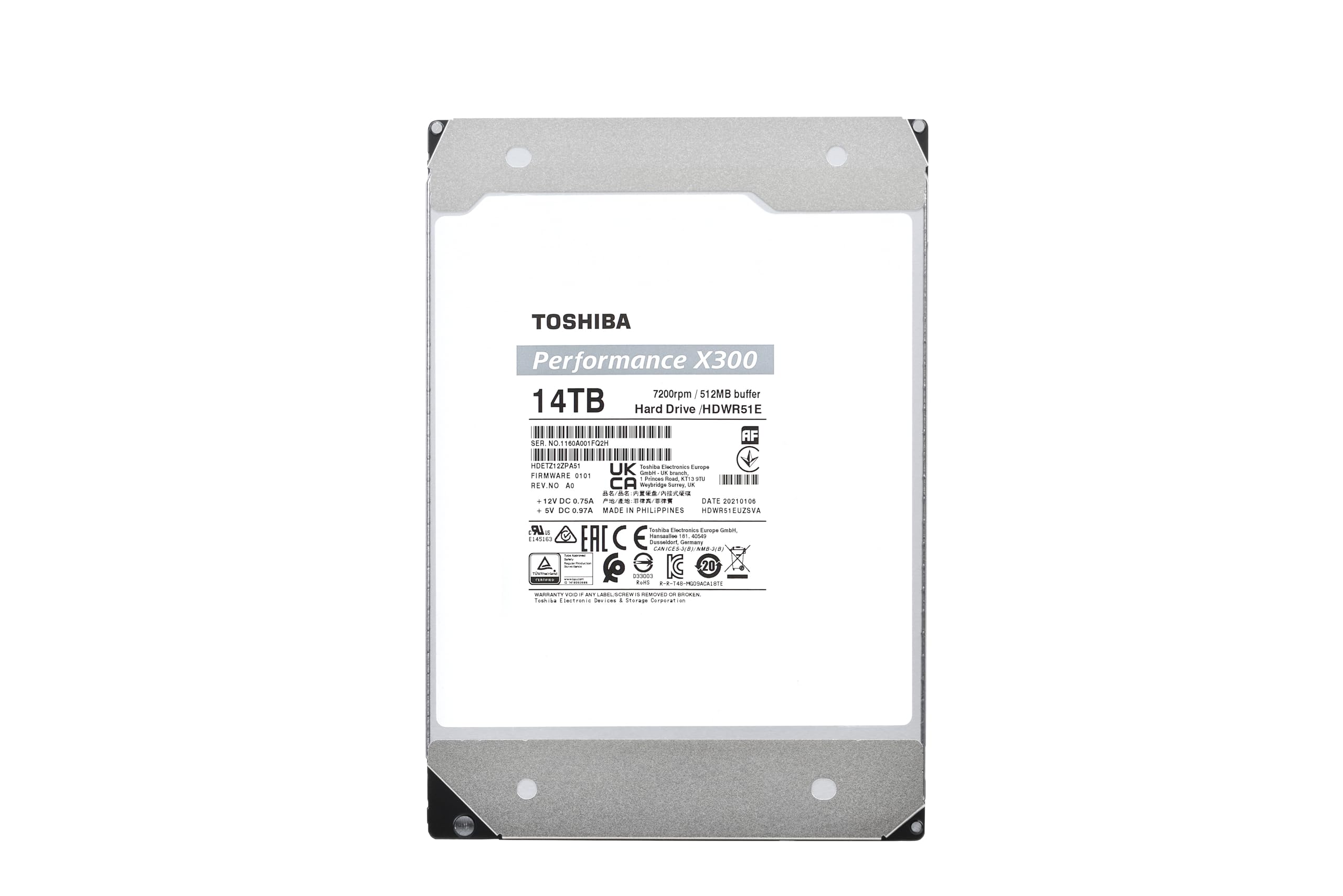 Foto 6 pulgar | Disco Duro Interno Toshiba X300 14tb Performance & Gaming - Venta Internacional.