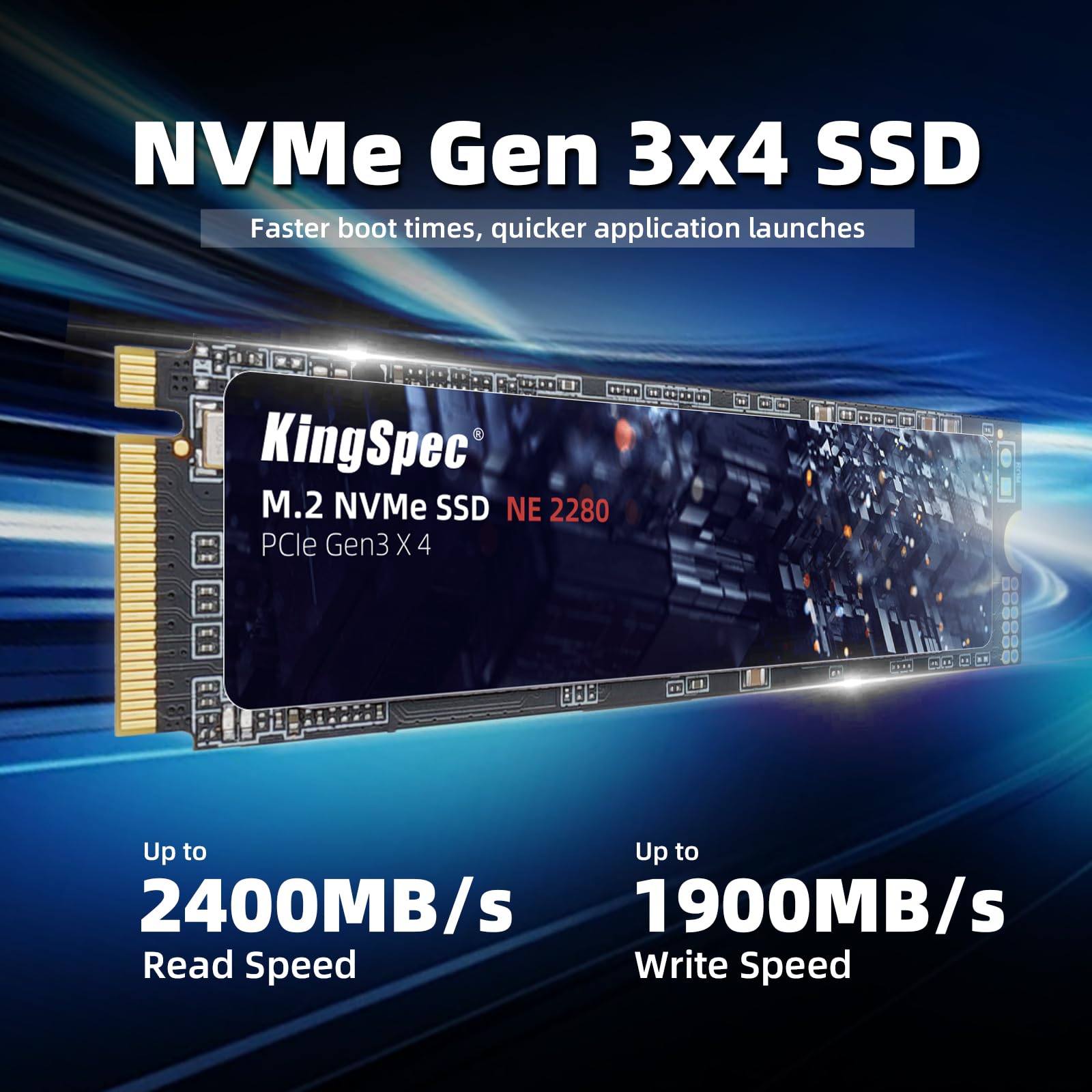 Foto 3 pulgar | Ssd Kingspec M.2 Nvme Gen3x4 2280 Ssd Interno De 1 Tb - Venta Internacional.