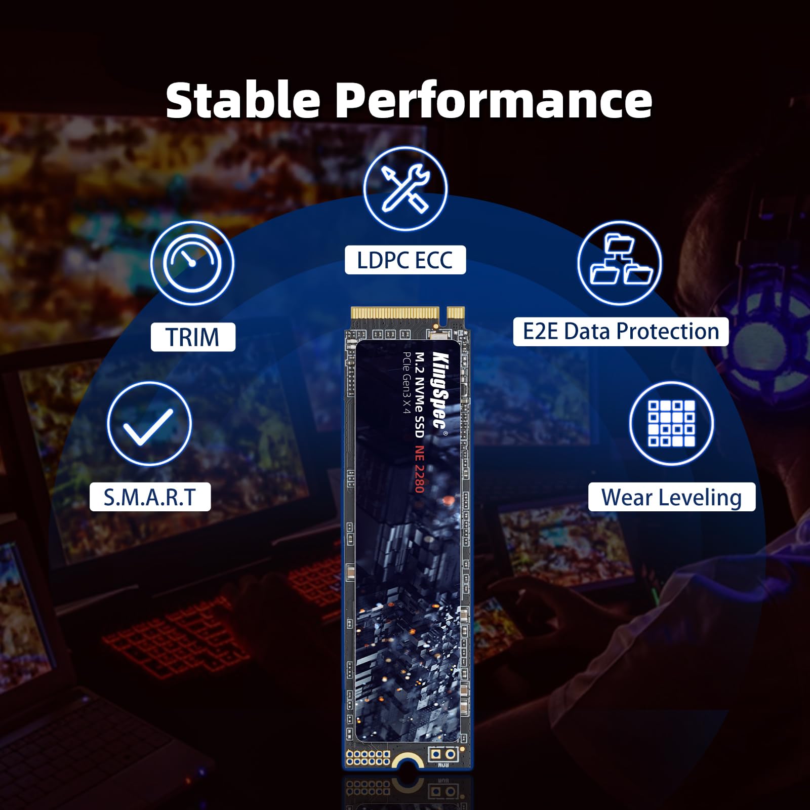 Foto 7 pulgar | Ssd Kingspec M.2 Nvme Gen3x4 2280 Ssd Interno De 1 Tb - Venta Internacional.